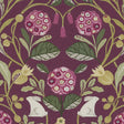 CLARKE AND CLARKE F1314/04.CAC.0 FORESTER PLUM Fabric - Eade's Wallpaper