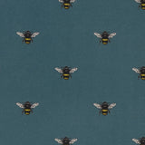 CLARKE AND CLARKE F1325/05.CAC.0 ABEJA TEAL Fabric - Eade's Wallpaper