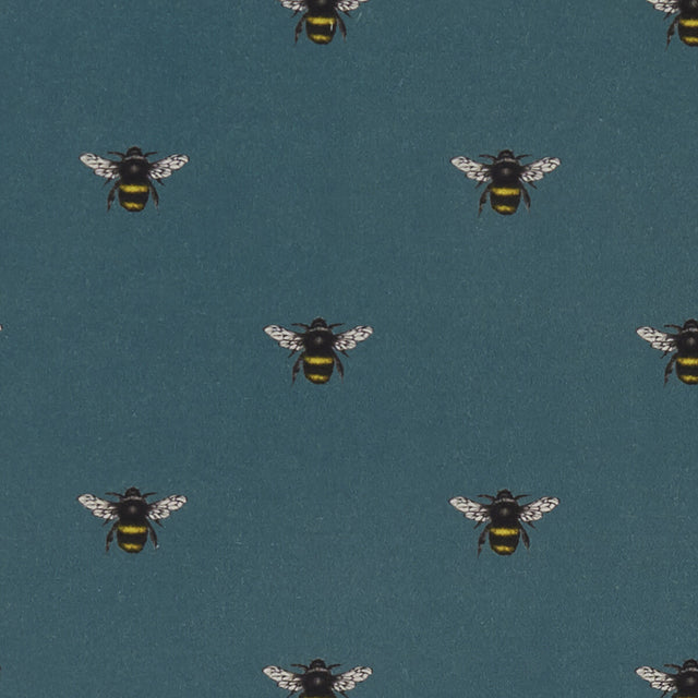 CLARKE AND CLARKE F1325/05.CAC.0 ABEJA TEAL Fabric - Eade's Wallpaper