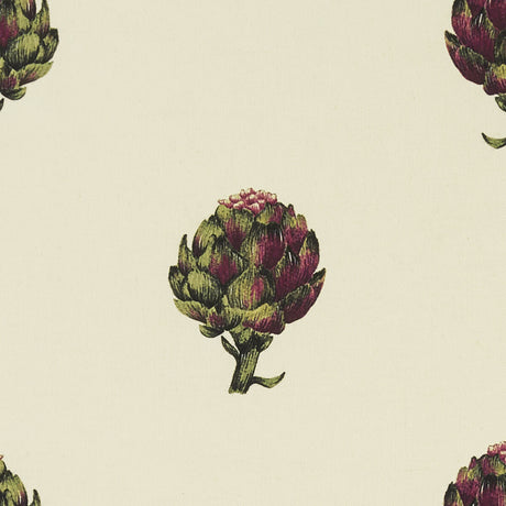 CLARKE AND CLARKE F1326/01.CAC.0 ARTICHOKE IVORY Fabric - Eade's Wallpaper