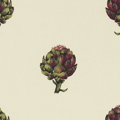 CLARKE AND CLARKE F1326/01.CAC.0 ARTICHOKE IVORY Fabric - Eade's Wallpaper