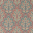 CLARKE AND CLARKE F1332/02.CAC.0 PERSIA DENIM/RASPBERRY Fabric - Eade's Wallpaper