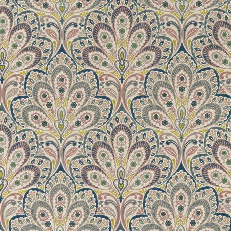 CLARKE AND CLARKE F1332/04.CAC.0 PERSIA MULTI Fabric - Eade's Wallpaper