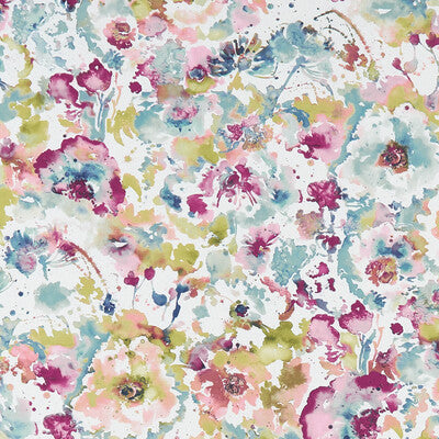 CLARKE AND CLARKE F1355/03.CAC.0 FLORRIE SORBET Fabric - Eade's Wallpaper