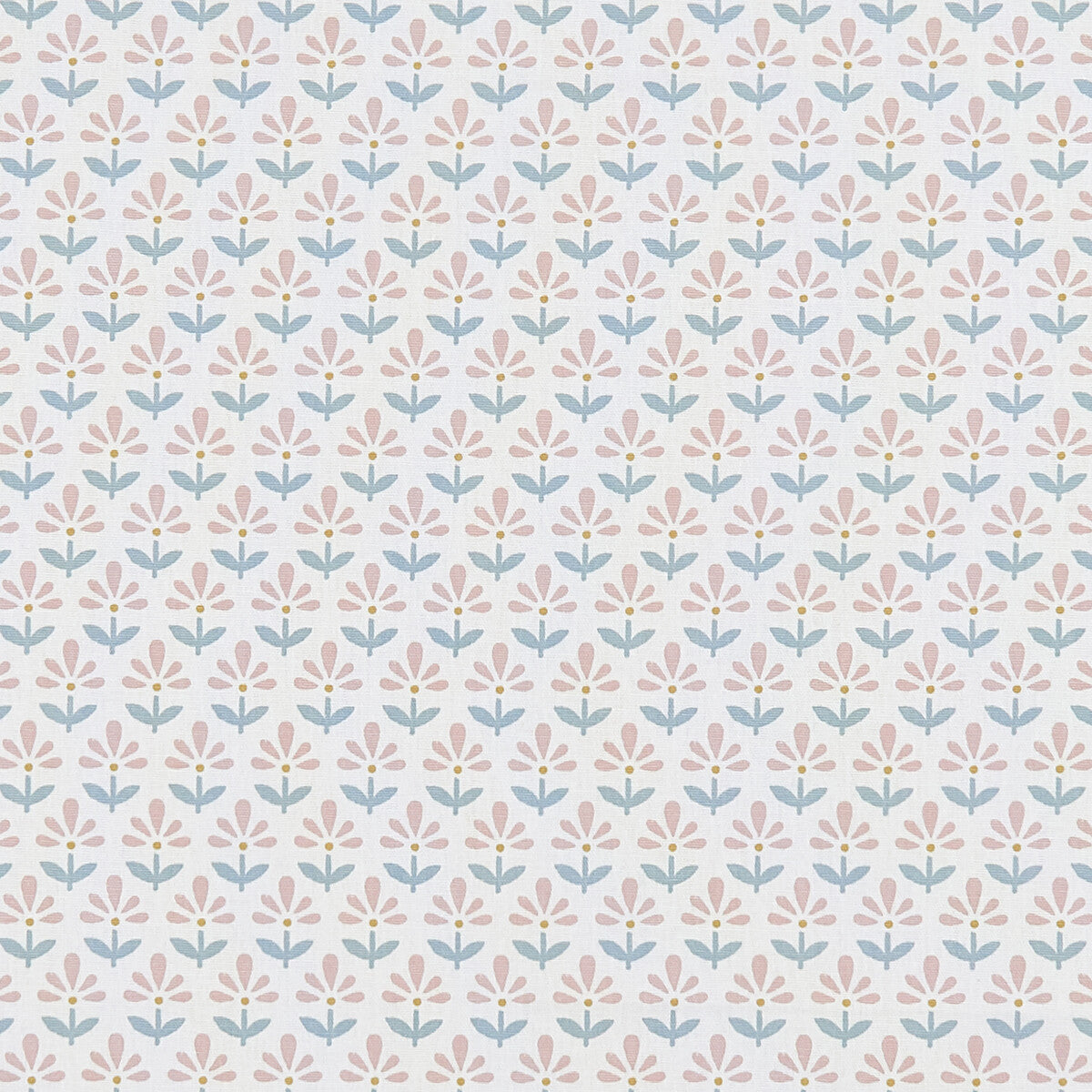 CLARKE AND CLARKE F1373/01.CAC.0 FLEUR BLUSH/MINERAL Fabric - Eade's Wallpaper