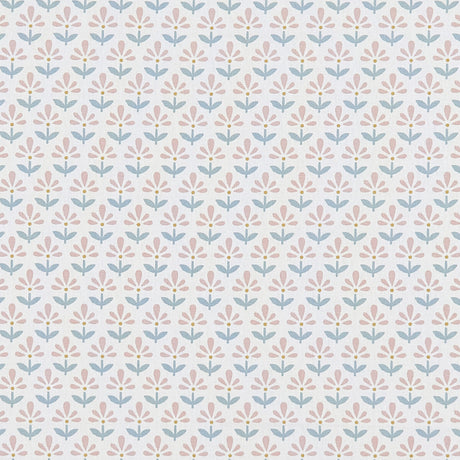 CLARKE AND CLARKE F1373/01.CAC.0 FLEUR BLUSH/MINERAL Fabric - Eade's Wallpaper