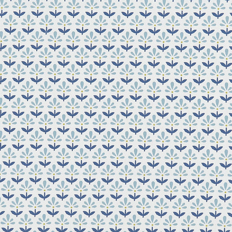 CLARKE AND CLARKE F1373/02.CAC.0 FLEUR DENIM Fabric - Eade's Wallpaper