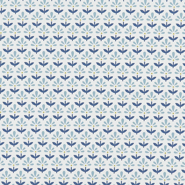 CLARKE AND CLARKE F1373/02.CAC.0 FLEUR DENIM Fabric - Eade's Wallpaper
