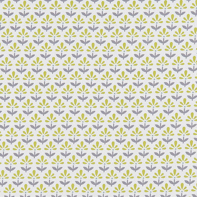 CLARKE AND CLARKE F1373/03.CAC.0 FLEUR CHARTREUSE/CHARCOAL Fabric - Eade's Wallpaper