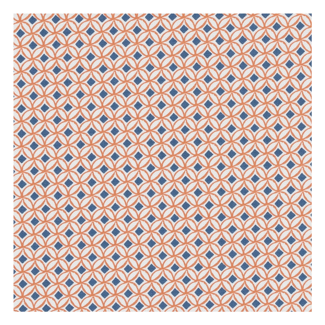 CLARKE AND CLARKE F1377/02.CAC.0 ORTIS DENIM/SPICE Fabric - Eade's Wallpaper