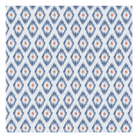 CLARKE AND CLARKE F1379/02.CAC.0 ZORA DENIM/SPICE Fabric - Eade's Wallpaper
