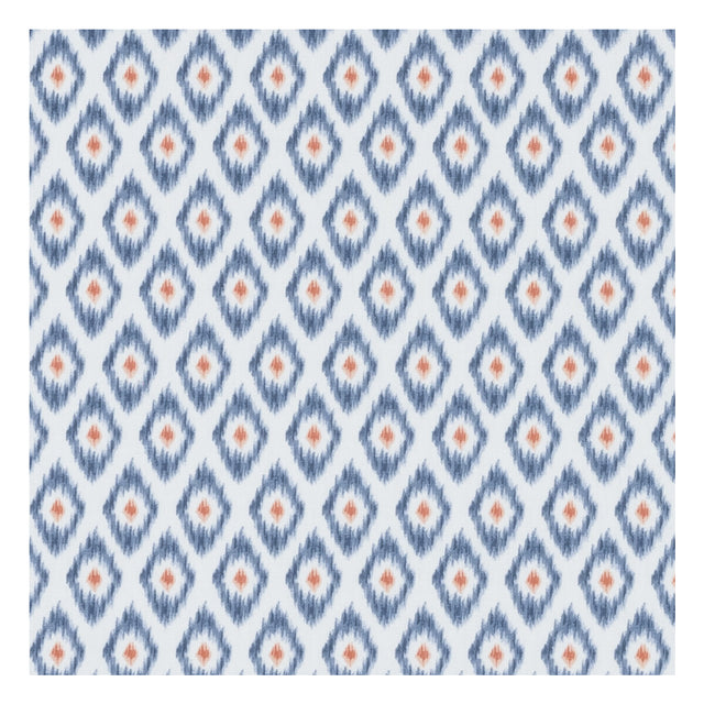 CLARKE AND CLARKE F1379/02.CAC.0 ZORA DENIM/SPICE Fabric - Eade's Wallpaper