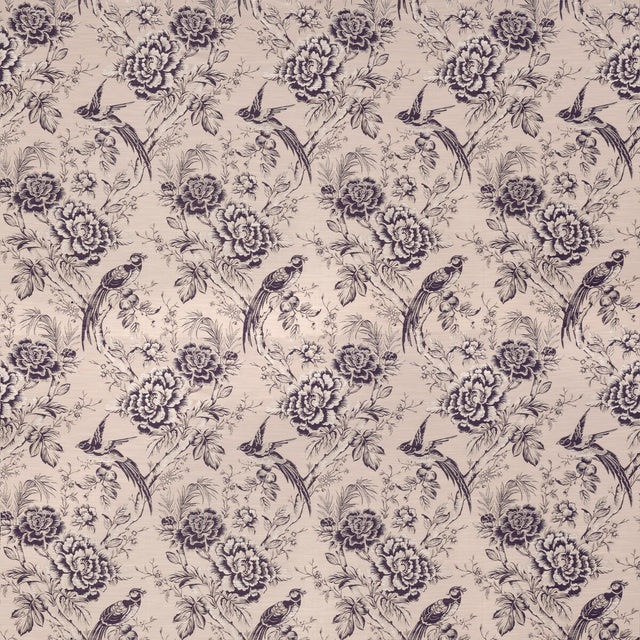 CLARKE AND CLARKE F1429/01.CAC.0 AVIUM BLUSH/DAMSON Fabric - Eade's Wallpaper