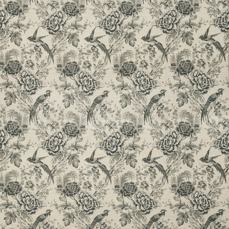 CLARKE AND CLARKE F1429/02.CAC.0 AVIUM CHARCOAL Fabric - Eade's Wallpaper