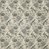 CLARKE AND CLARKE F1429/02.CAC.0 AVIUM CHARCOAL Fabric - Eade's Wallpaper