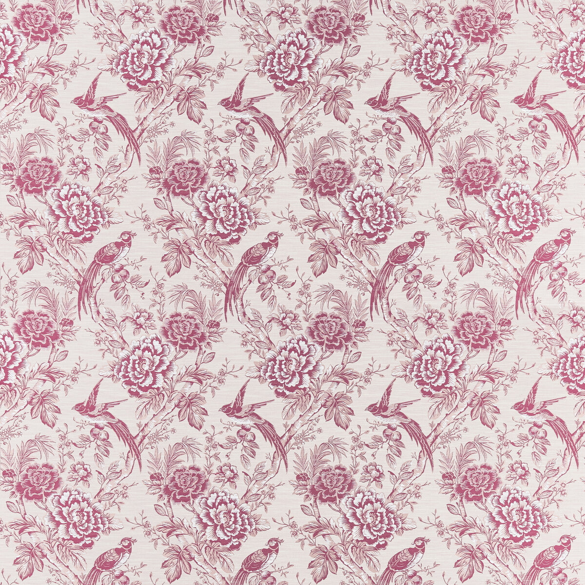 CLARKE AND CLARKE F1429/06.CAC.0 AVIUM RASPBERRY Fabric - Eade's Wallpaper