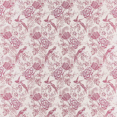 CLARKE AND CLARKE F1429/06.CAC.0 AVIUM RASPBERRY Fabric - Eade's Wallpaper