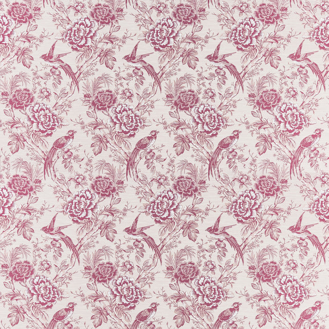 CLARKE AND CLARKE F1429/06.CAC.0 AVIUM RASPBERRY Fabric - Eade's Wallpaper