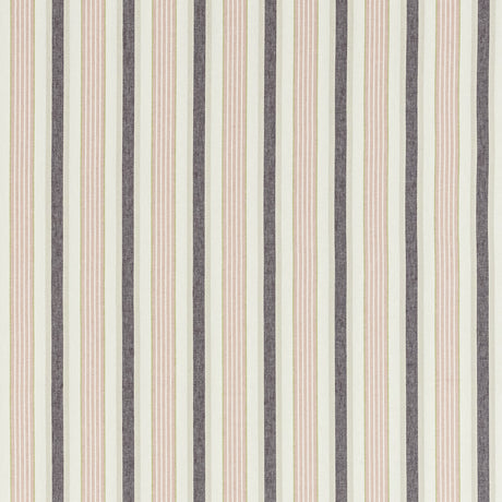 CLARKE AND CLARKE F1430/01.CAC.0 BELVOIR BLUSH/DAMSON Fabric - Eade's Wallpaper