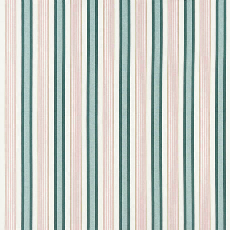 CLARKE AND CLARKE F1430/04.CAC.0 BELVOIR EMERALD/BLUSH Fabric - Eade's Wallpaper