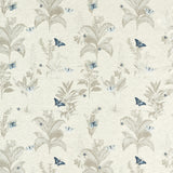 CLARKE AND CLARKE F1432/04.CAC.0 MONARCH MINERAL/DENIM Fabric - Eade's Wallpaper