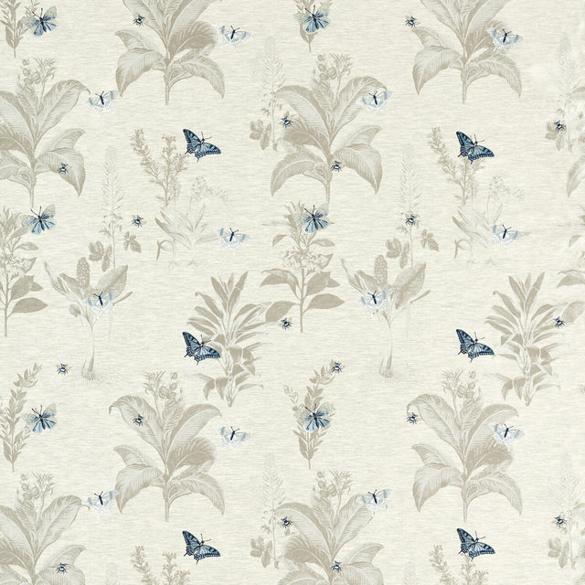 CLARKE AND CLARKE F1432/04.CAC.0 MONARCH MINERAL/DENIM Fabric - Eade's Wallpaper