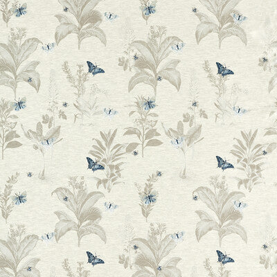 CLARKE AND CLARKE F1432/04.CAC.0 MONARCH MINERAL/DENIM Fabric - Eade's Wallpaper
