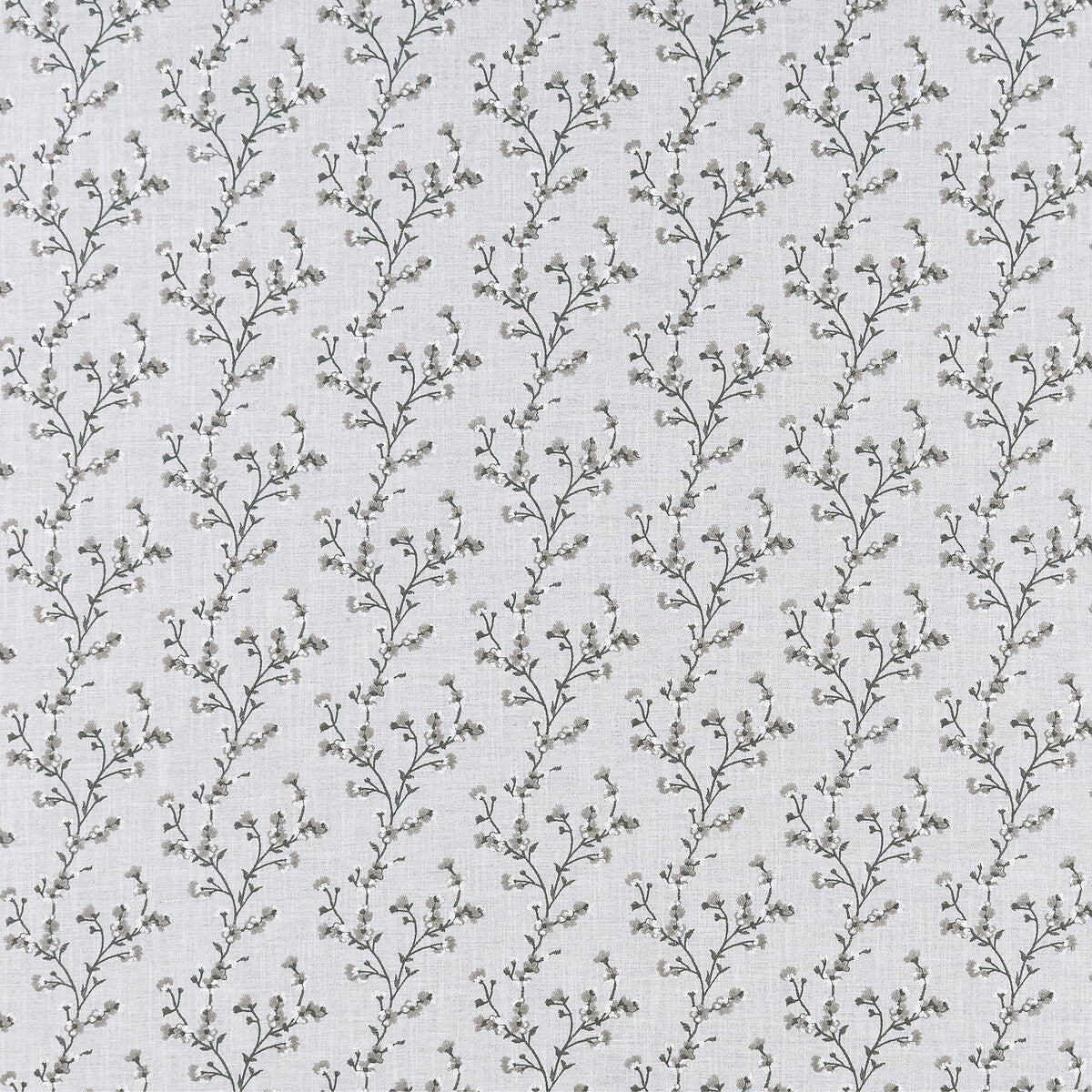 CLARKE AND CLARKE F1439/04.CAC.0 BLOSSOM SILVER Fabric - Eade's Wallpaper