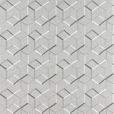 CLARKE AND CLARKE F1443/01.CAC.0 LINEAR CHARCOAL Fabric - Eade's Wallpaper