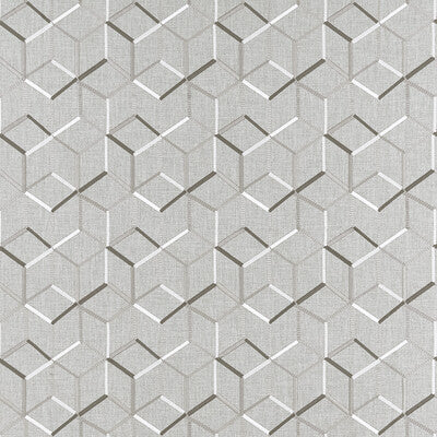 CLARKE AND CLARKE F1443/01.CAC.0 LINEAR CHARCOAL Fabric - Eade's Wallpaper