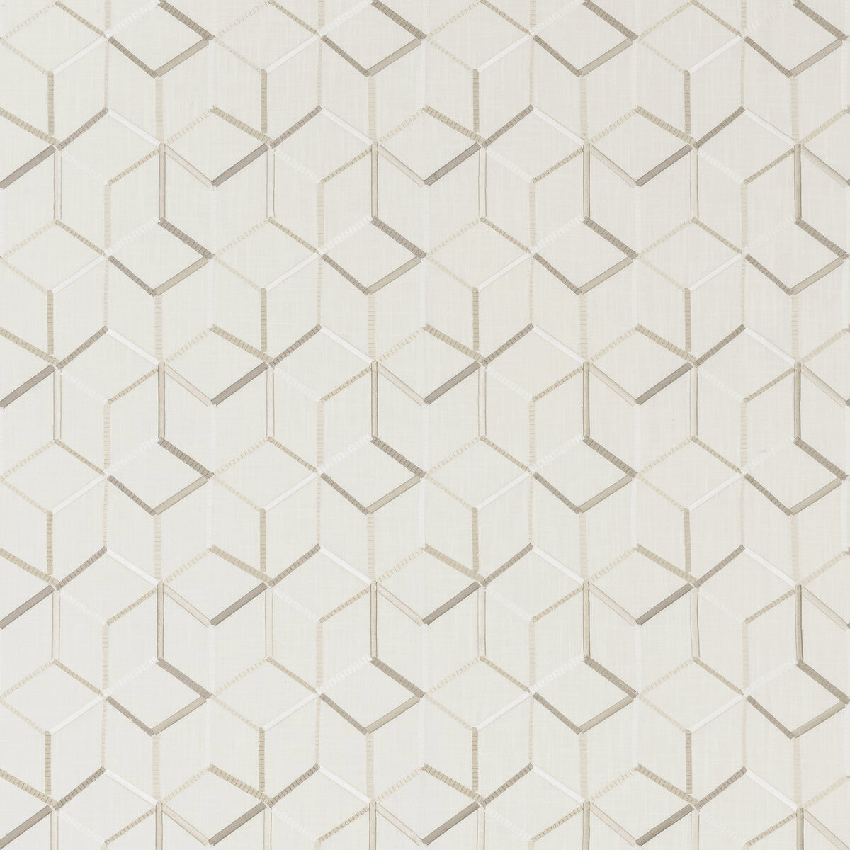 CLARKE AND CLARKE F1443/02.CAC.0 LINEAR IVORY Fabric - Eade's Wallpaper