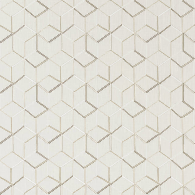 CLARKE AND CLARKE F1443/02.CAC.0 LINEAR IVORY Fabric - Eade's Wallpaper