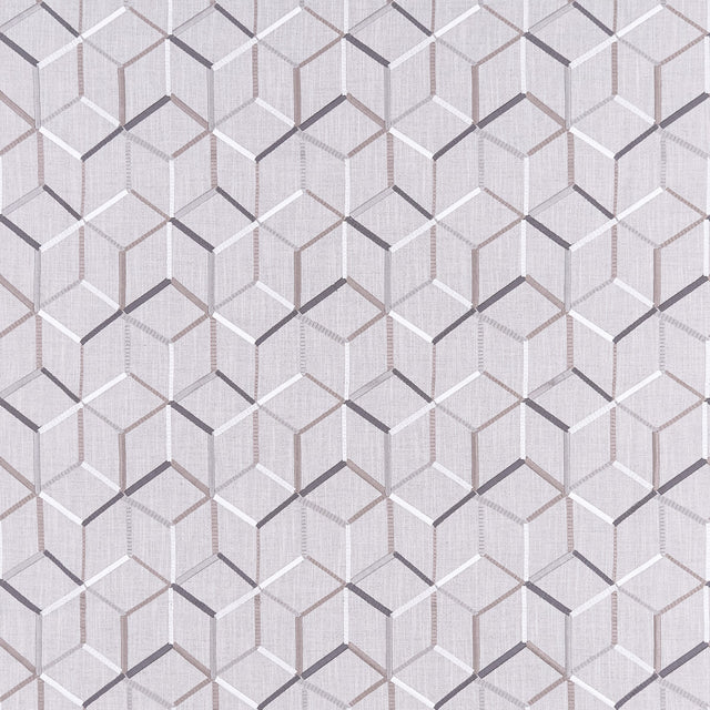 CLARKE AND CLARKE F1443/04.CAC.0 LINEAR SILVER Fabric - Eade's Wallpaper