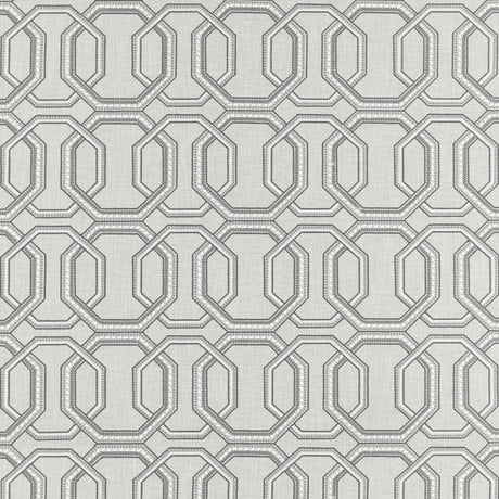 CLARKE AND CLARKE F1451/04.CAC.0 REPEAT SILVER Fabric - Eade's Wallpaper