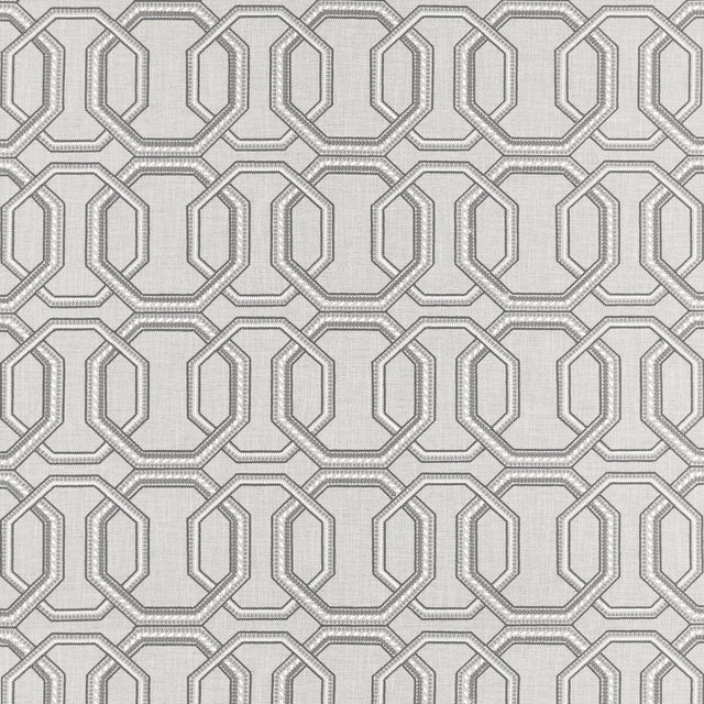 CLARKE AND CLARKE F1451/04.CAC.0 REPEAT SILVER Fabric - Eade's Wallpaper