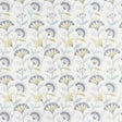CLARKE AND CLARKE F1462/01.CAC.0 BOHEMIA CHARCOAL/OCHRE Fabric - Eade's Wallpaper