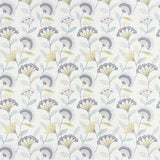 CLARKE AND CLARKE F1462/01.CAC.0 BOHEMIA CHARCOAL/OCHRE Fabric - Eade's Wallpaper