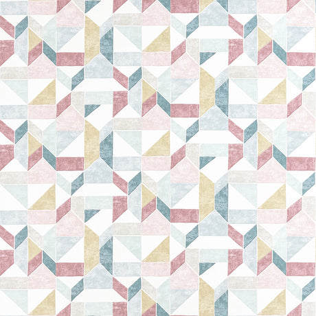 CLARKE AND CLARKE F1464/04.CAC.0 LANNA MINERAL/BLUSH Fabric - Eade's Wallpaper