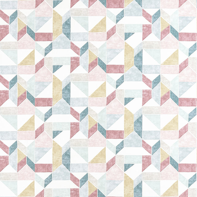 CLARKE AND CLARKE F1464/04.CAC.0 LANNA MINERAL/BLUSH Fabric - Eade's Wallpaper