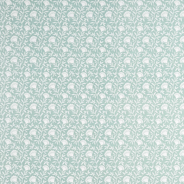 CLARKE AND CLARKE F1465/04.CAC.0 MELBY MINT Fabric - Eade's Wallpaper