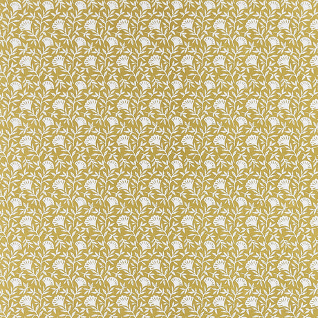 CLARKE AND CLARKE F1465/05.CAC.0 MELBY OCHRE Fabric - Eade's Wallpaper