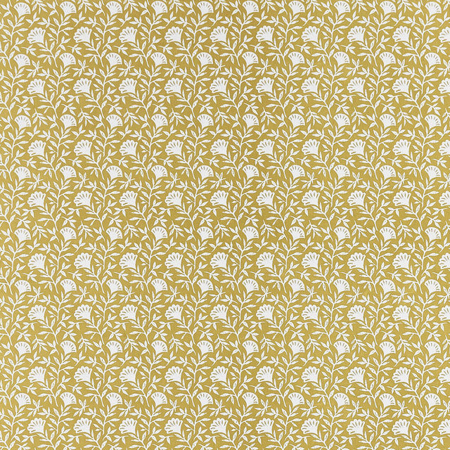 CLARKE AND CLARKE F1465/05.CAC.0 MELBY OCHRE Fabric - Eade's Wallpaper