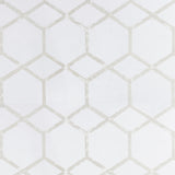 CLARKE AND CLARKE F1469/04.CAC.0 FORMA IVORY/SILVER Fabric - Eade's Wallpaper