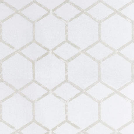 CLARKE AND CLARKE F1469/04.CAC.0 FORMA IVORY/SILVER Fabric - Eade's Wallpaper