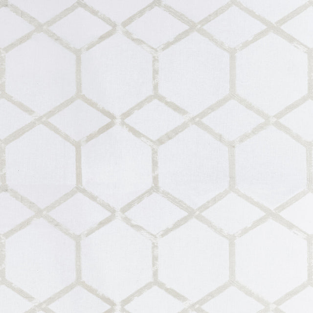 CLARKE AND CLARKE F1469/04.CAC.0 FORMA IVORY/SILVER Fabric - Eade's Wallpaper