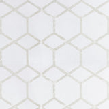 CLARKE AND CLARKE F1469/04.CAC.0 FORMA IVORY/SILVER Fabric - Eade's Wallpaper