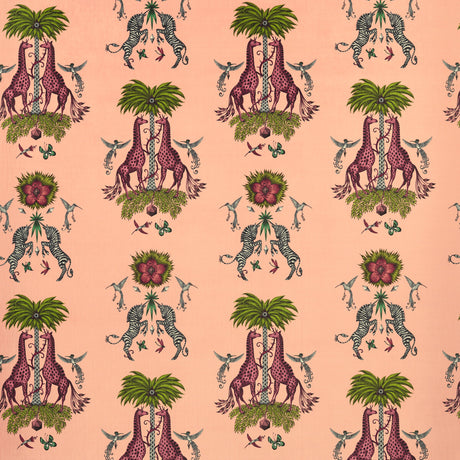 CLARKE AND CLARKE F1475/01.CAC.0 CREATURA VELVET PINK Fabric - Eade's Wallpaper
