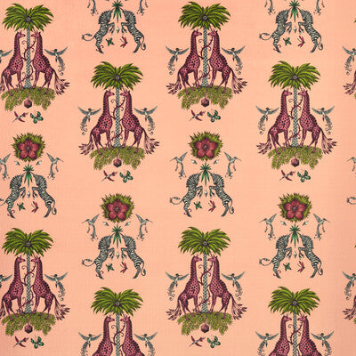 CLARKE AND CLARKE F1475/01.CAC.0 CREATURA VELVET PINK Fabric - Eade's Wallpaper