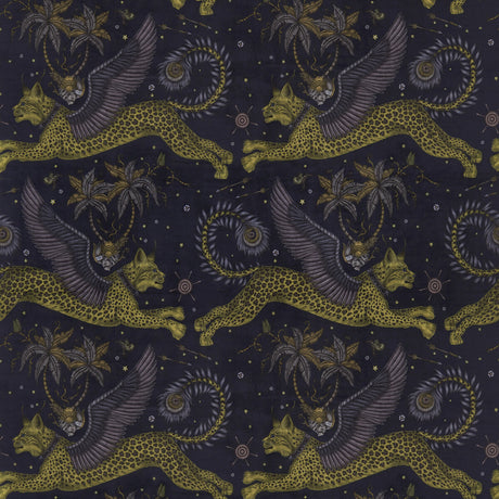 CLARKE AND CLARKE F1478/01.CAC.0 LYNX VELVET CHARCOAL Fabric - Eade's Wallpaper
