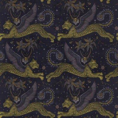 CLARKE AND CLARKE F1478/01.CAC.0 LYNX VELVET CHARCOAL Fabric - Eade's Wallpaper
